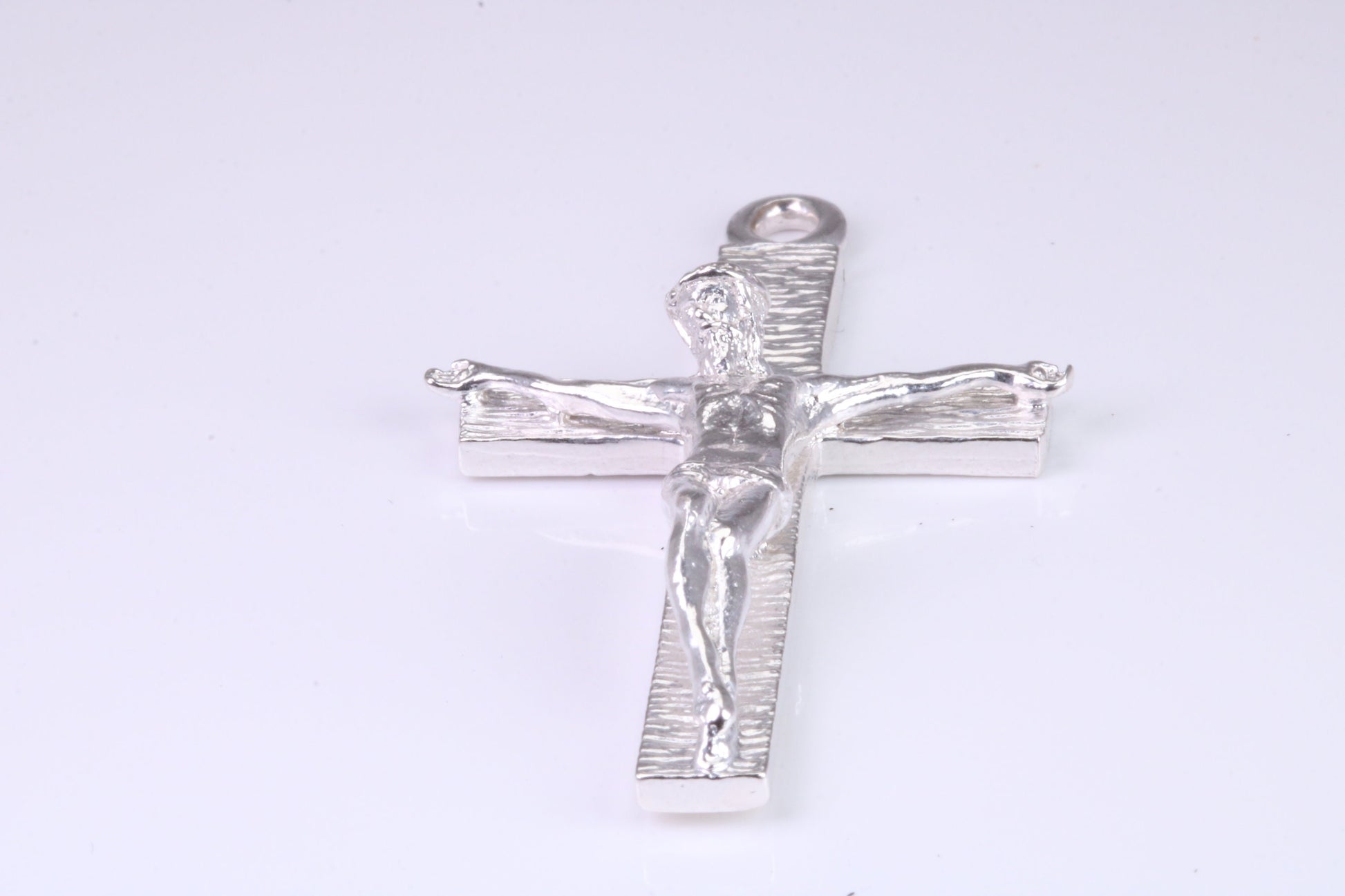 55 mm Long, Large and Heavy Sterling Silver Crucifix, Made From Solid Cast Silver, British Hallmarked