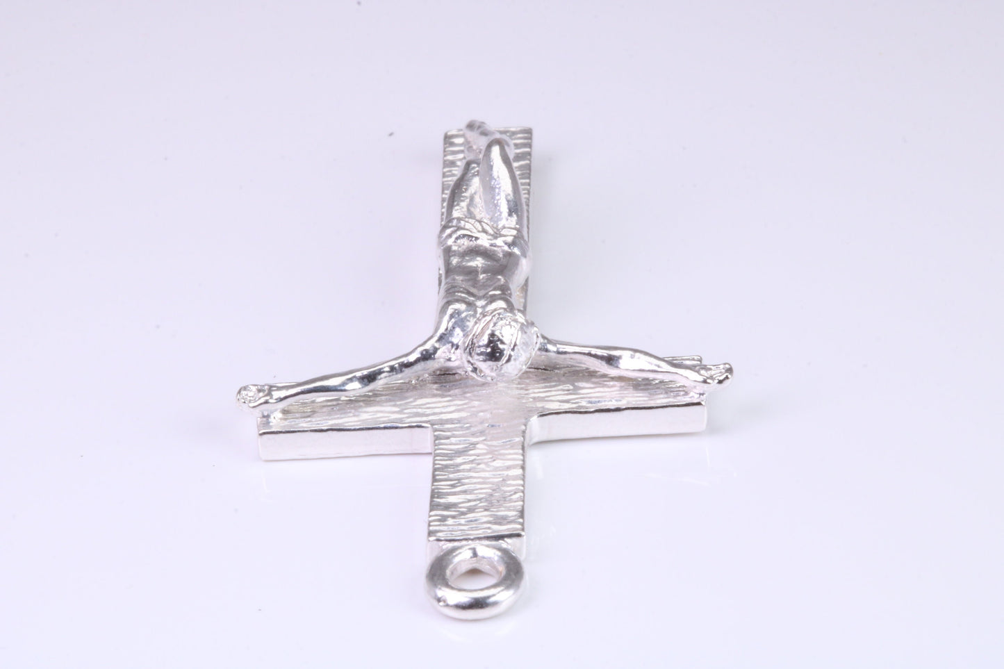 55 mm Long, Large and Heavy Sterling Silver Crucifix, Made From Solid Cast Silver, British Hallmarked