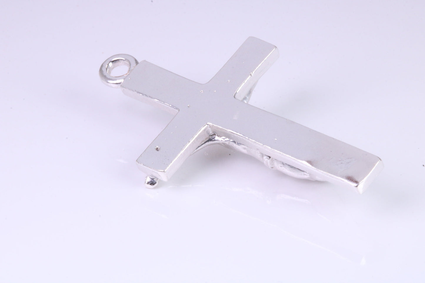 55 mm Long, Large and Heavy Sterling Silver Crucifix, Made From Solid Cast Silver, British Hallmarked