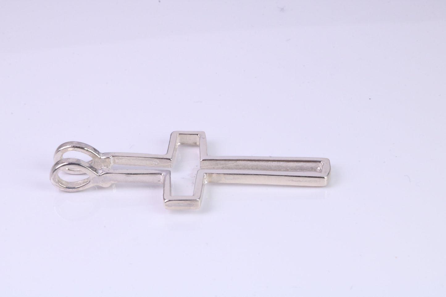 42 mm Long, Open Cross, Made From Solid Cast Silver