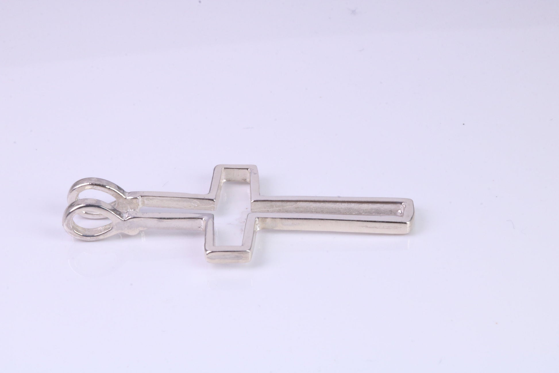 42 mm Long, Open Cross, Made From Solid Cast Silver