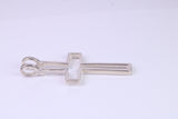 42 mm Long, Open Cross, Made From Solid Cast Silver