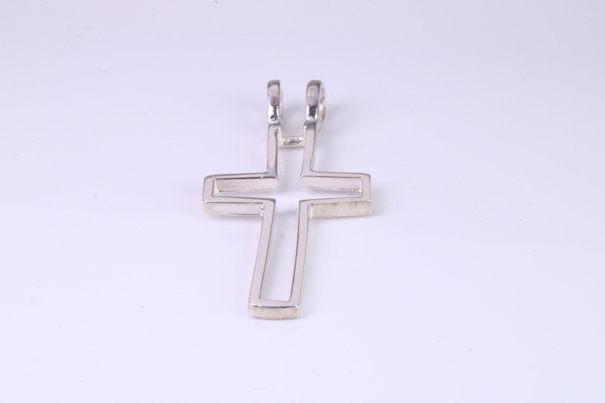 42 mm Long, Open Cross, Made From Solid Cast Silver