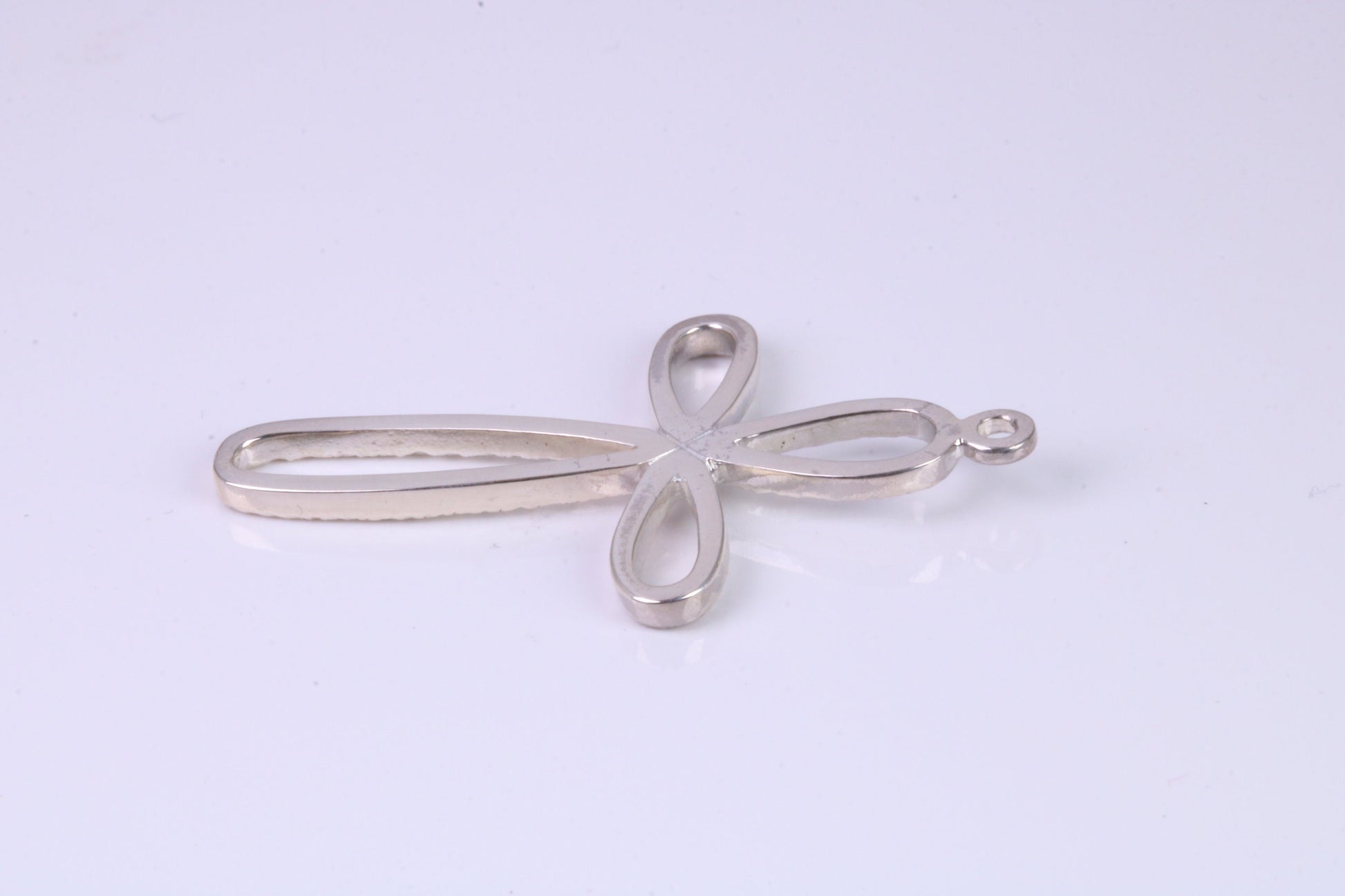 40 mm Long, Open Cross, Made From Solid Cast Silver