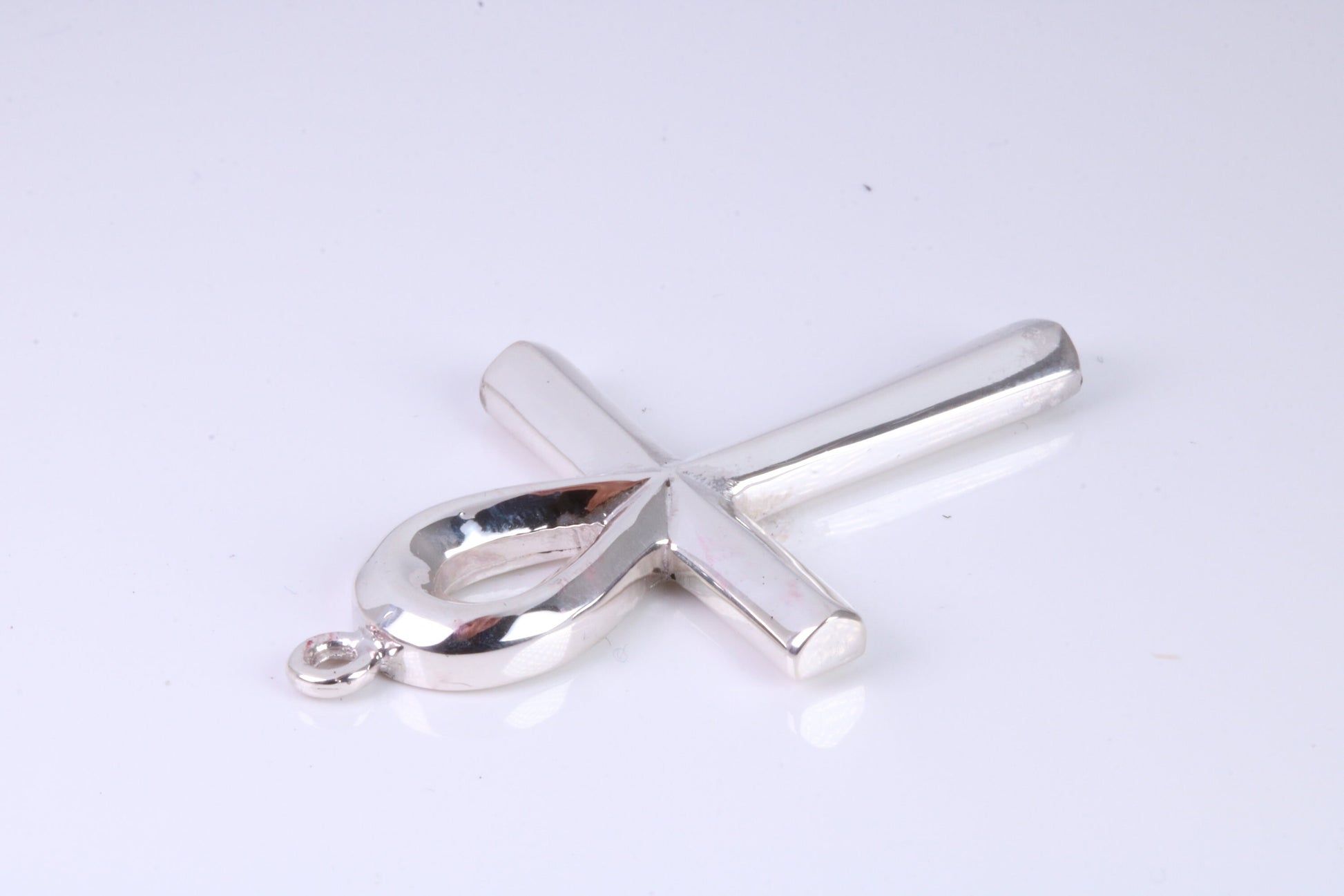 Large 43 mm Long Ankh Cross, Made From Solid Cast Silver, British Hallmarked