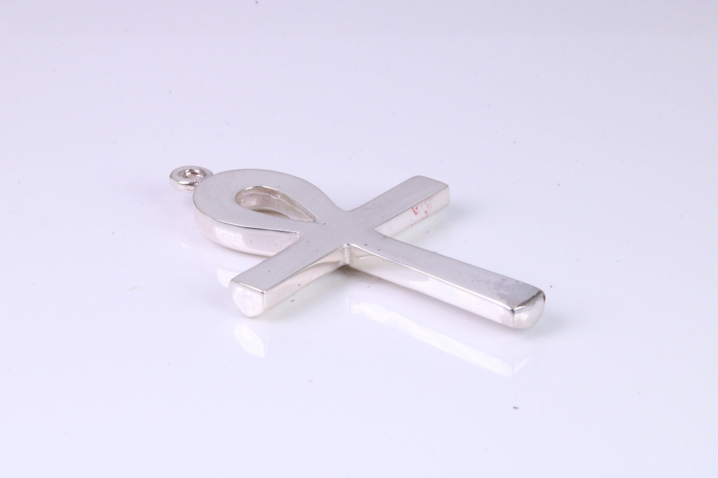 Large 43 mm Long Ankh Cross, Made From Solid Cast Silver, British Hallmarked