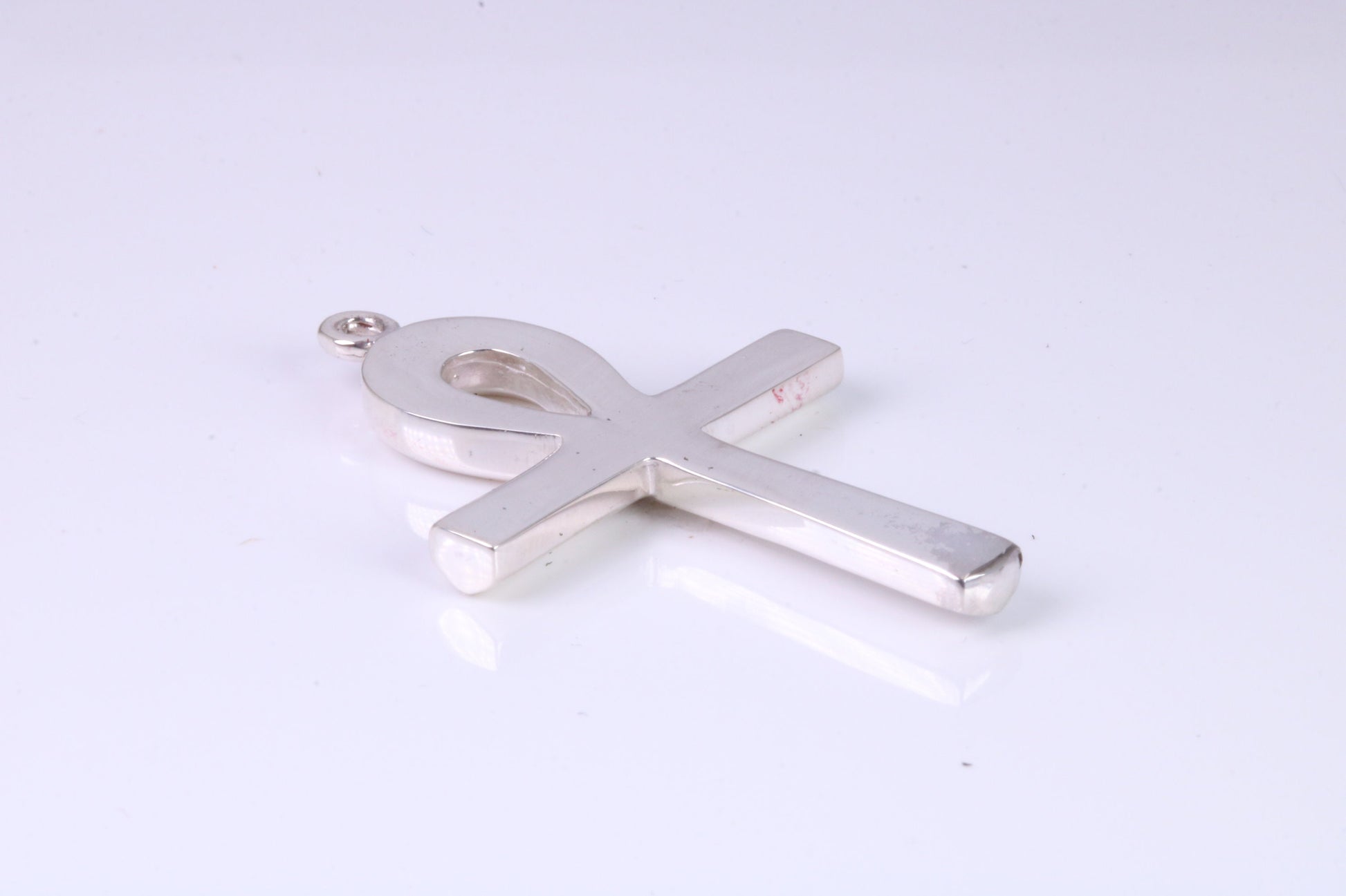 Large 43 mm Long Ankh Cross, Made From Solid Cast Silver, British Hallmarked