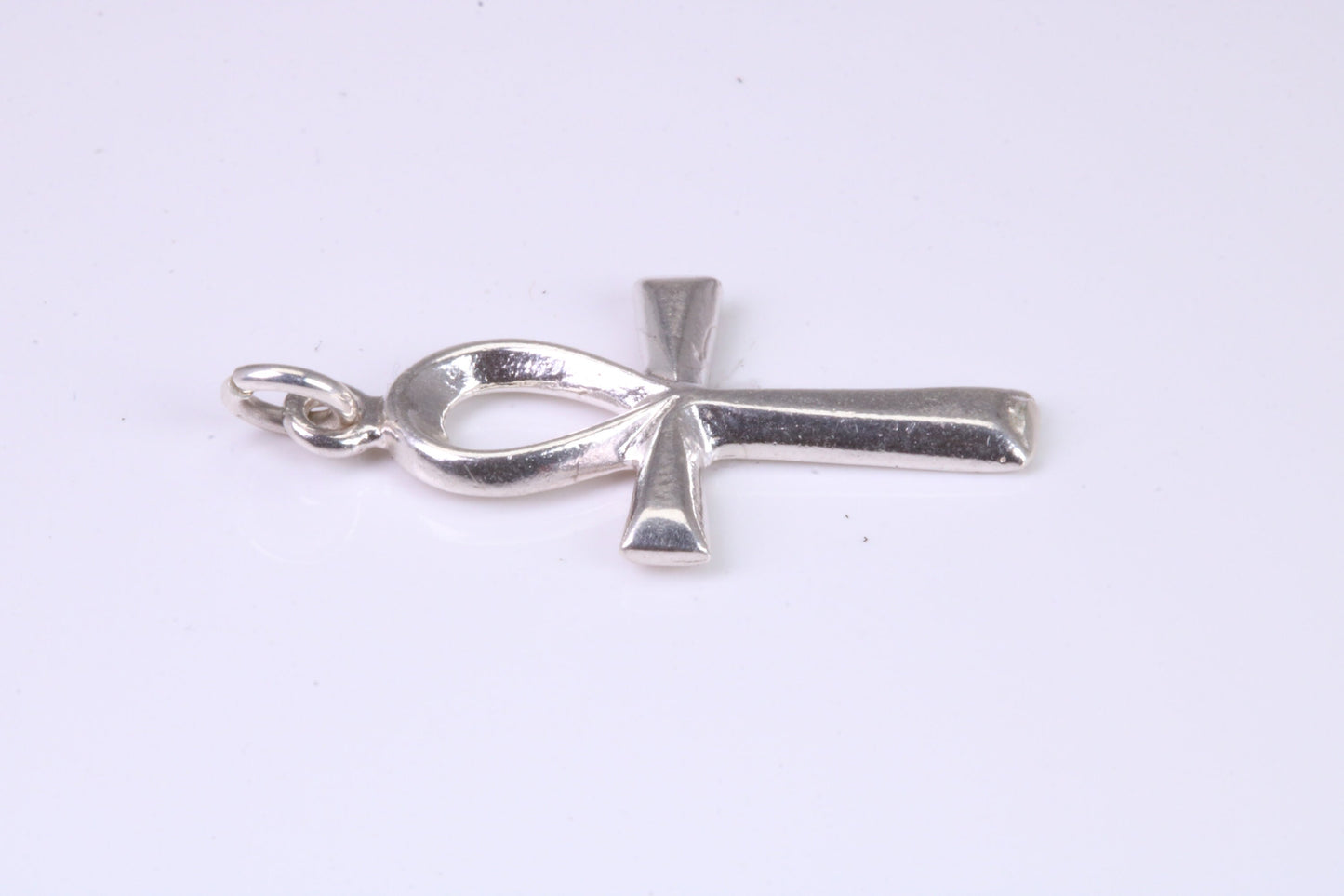 Small 27 mm Long Ankh Cross, Made From Solid Cast Silver