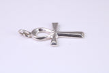 Small 27 mm Long Ankh Cross, Made From Solid Cast Silver