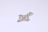 Small 25 mm Long Celtic Cross, Made From Solid Cast Silver, Complete With Silver Chain