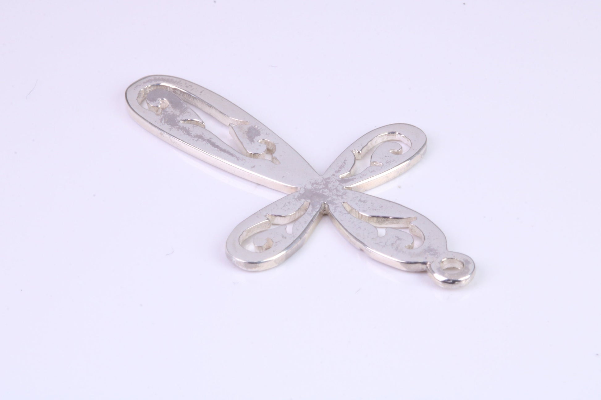 40 mm Long Patterned Cross, Made From Solid Cast Silver