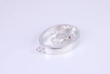 Oval Christopher, Chunky and Made From Solid Cast Silver