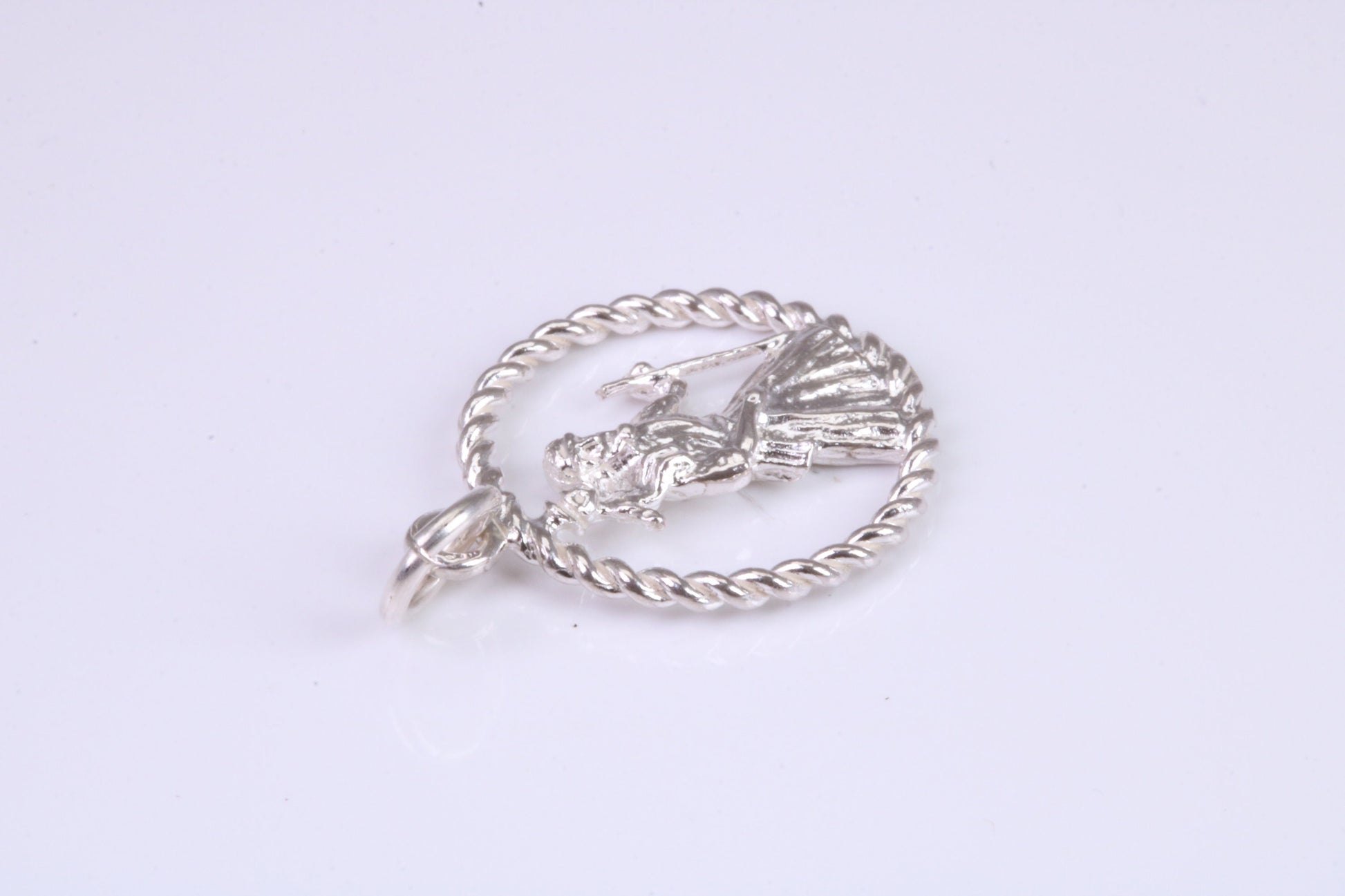 17 mm Round St Christopher, Made From Solid Cast Silver