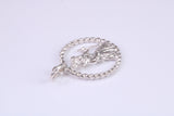 17 mm Round St Christopher, Made From Solid Cast Silver