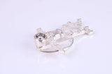 Archer Pendant, Made From Solid Cast Silver and set with Diamond White Cubic Zirconia