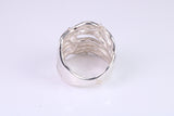 Tree Branch ring, solid silver with high polished finish, Abstract ring made from solid cast Silver
