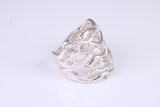Tree Branch ring, solid silver with high polished finish, Abstract ring made from solid cast Silver
