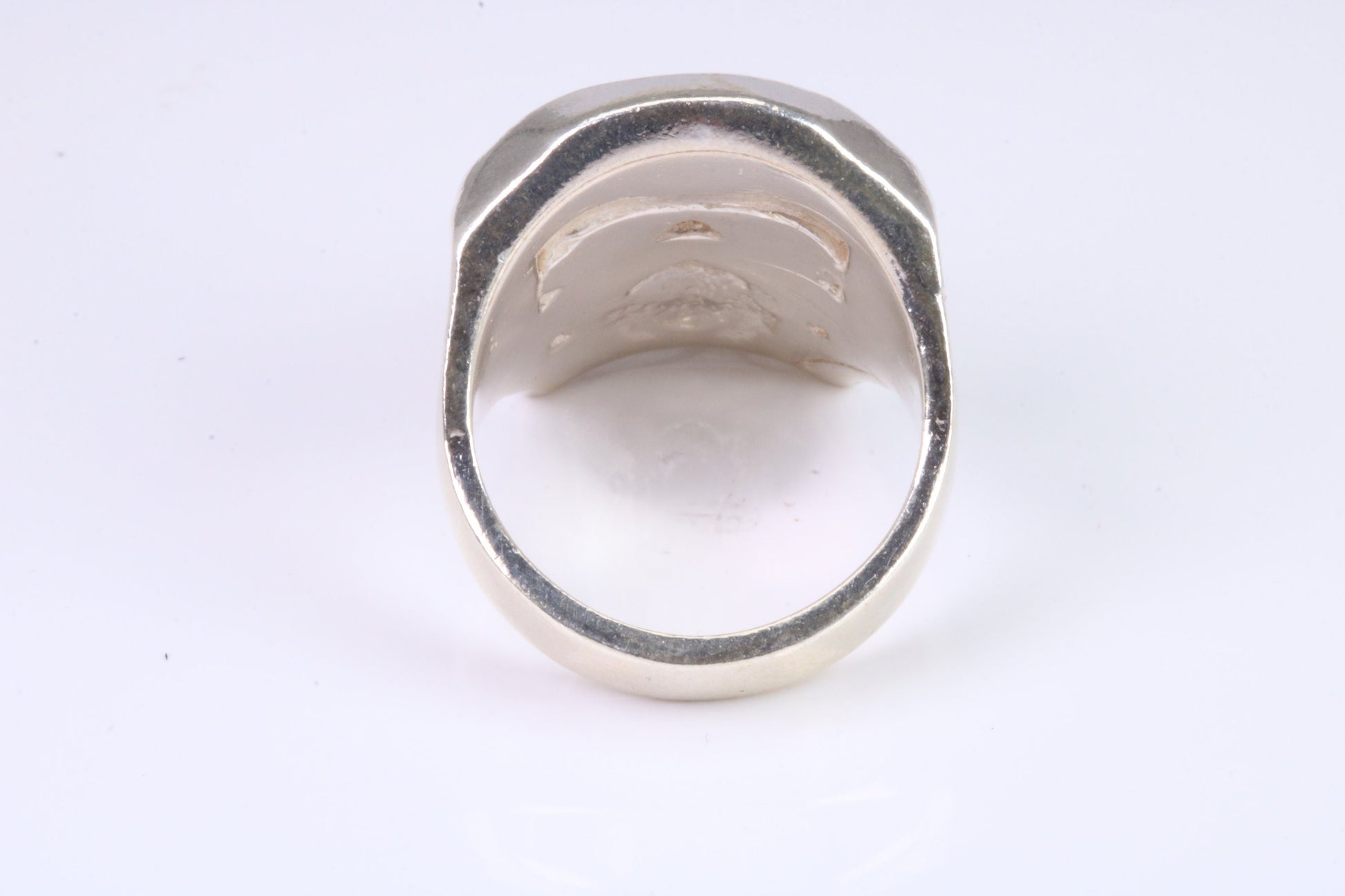 Very large and very heavy Skull ring, made from solid cast silver, British Hallmarked