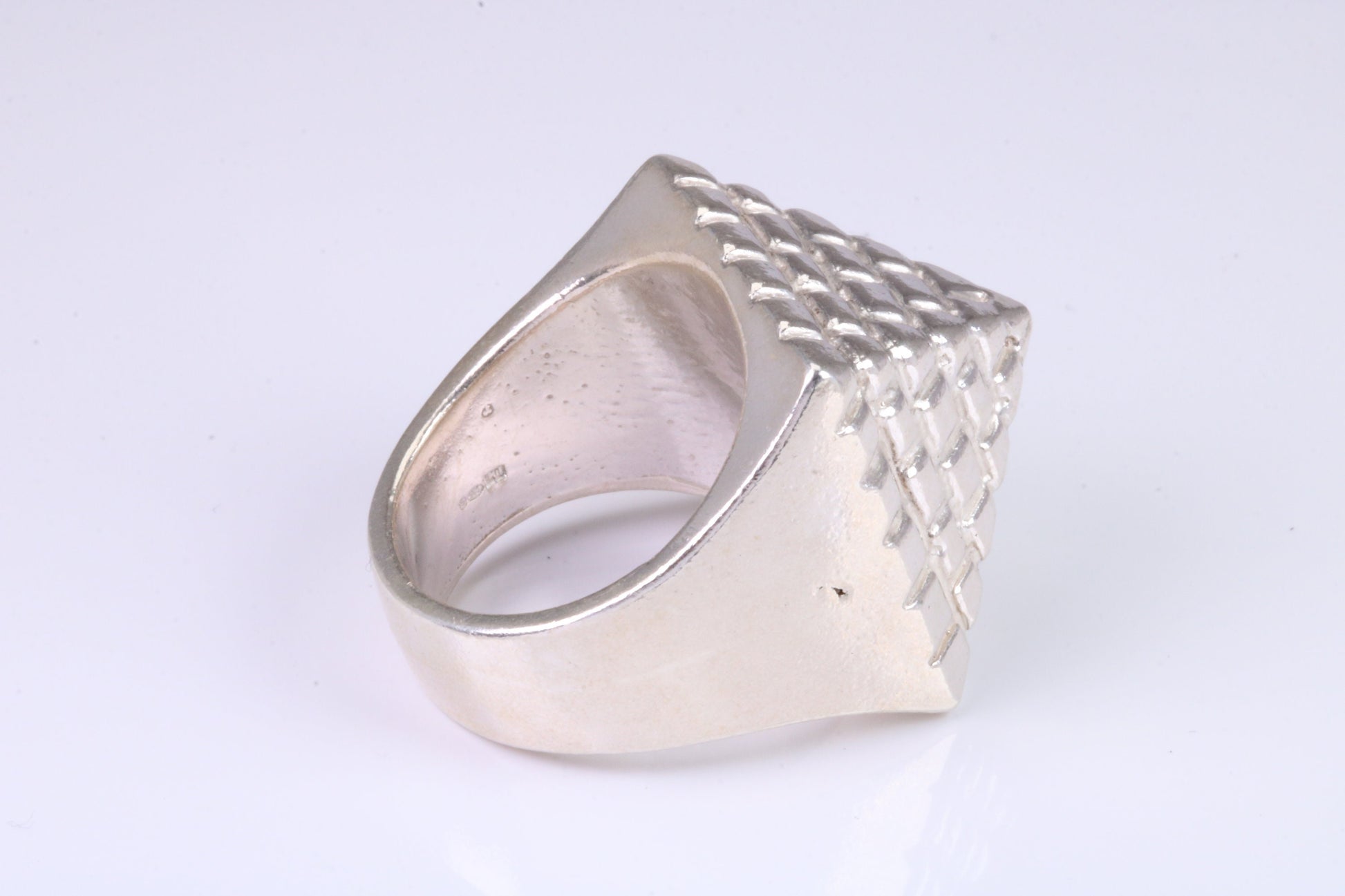 Very large and very heavy Pyramid ring,solid silver, perfect for ladies and gents. Available in silver, yellow gold, white gold and platinum