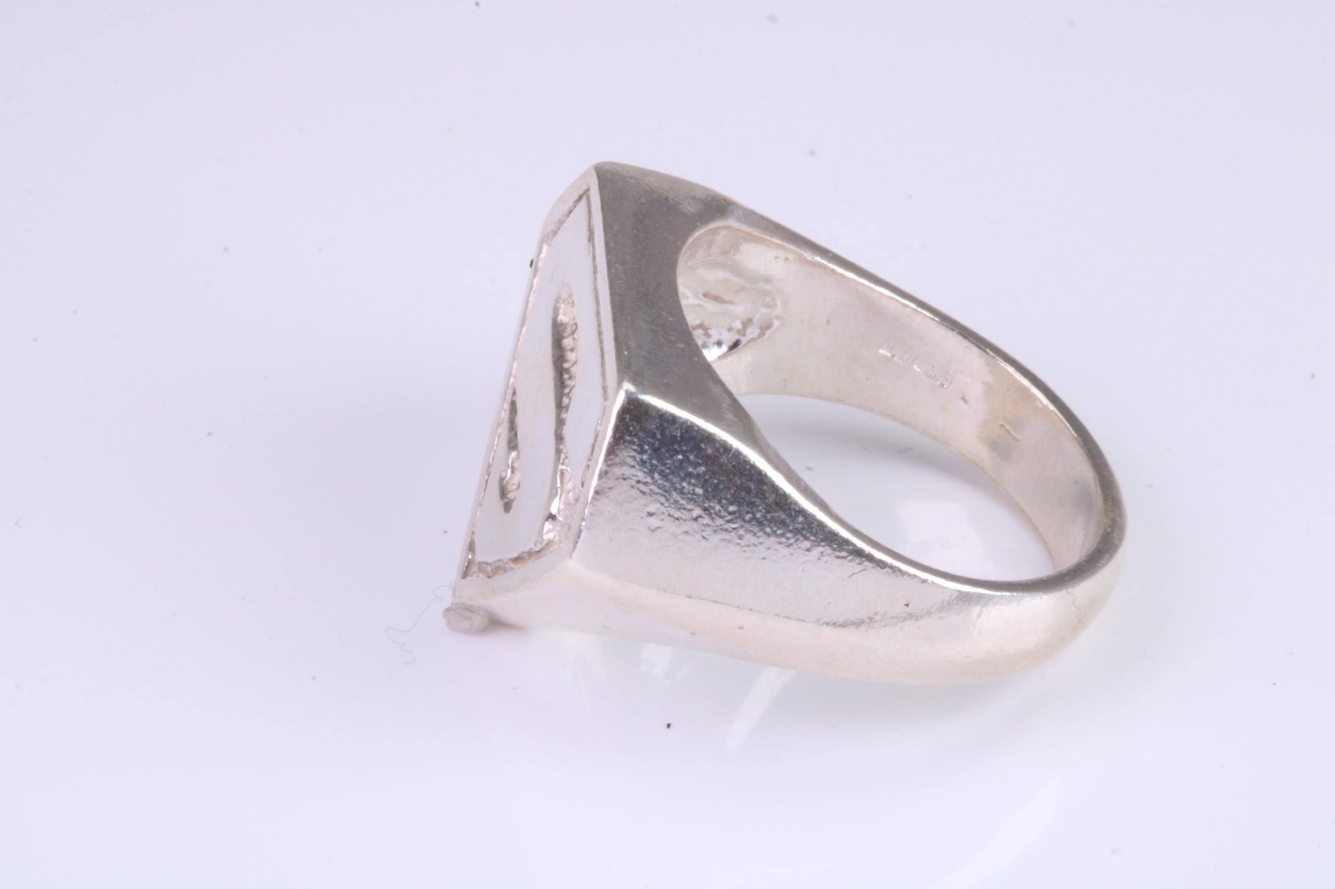 Large heavy and chunky Film Character ring, made from solid cast silver, British Hallmarked