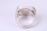 Large heavy and chunky Film Character ring, made from solid cast silver, British Hallmarked