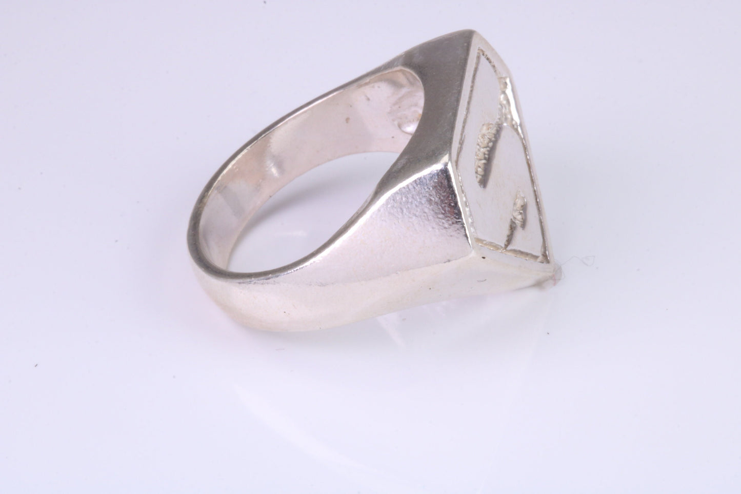 Large heavy and chunky Film Character ring, made from solid cast silver, British Hallmarked
