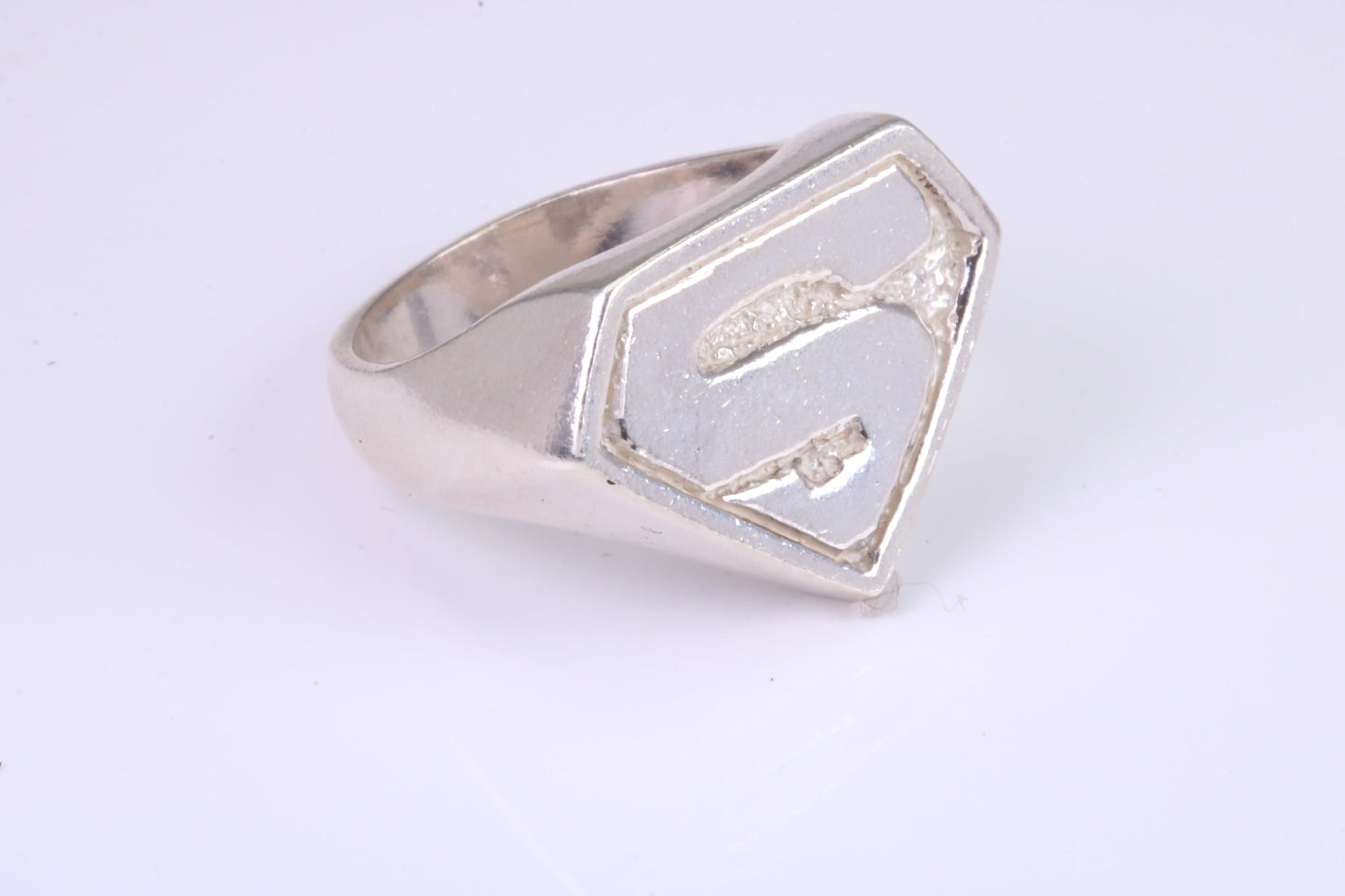 Large heavy and chunky Film Character ring, made from solid cast silver, British Hallmarked