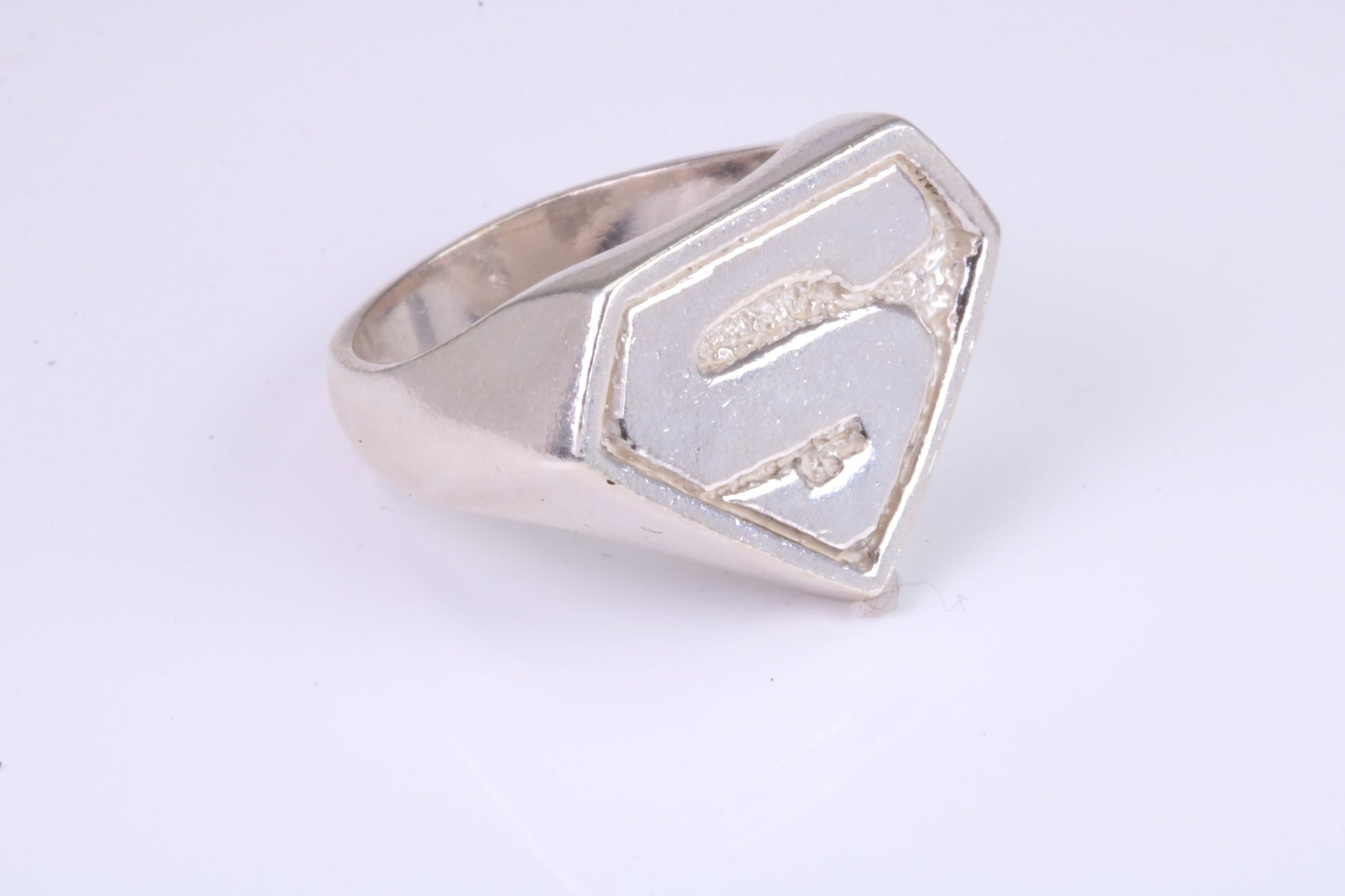 Large heavy and chunky Film Character ring, made from solid cast silver, British Hallmarked