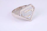 Large heavy and chunky Film Character ring, made from solid cast silver, British Hallmarked
