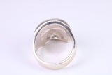 Large and heavy Skull ring, made from solid cast silver, British Hallmarked