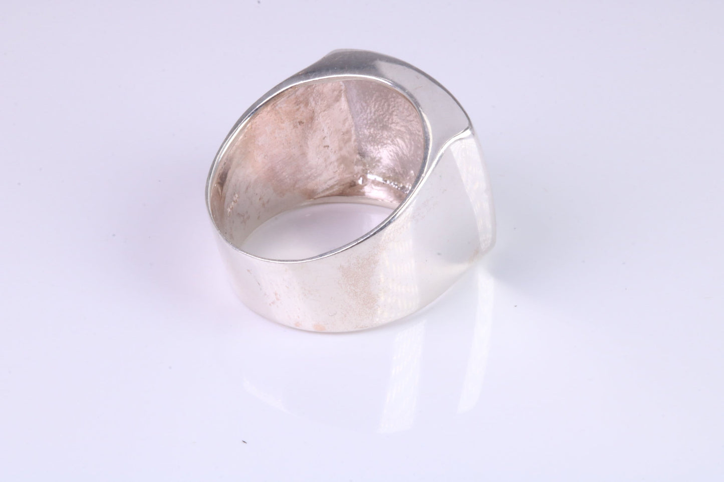 Large Square Face Signet ring, made from solid cast silver, British Hallmarked