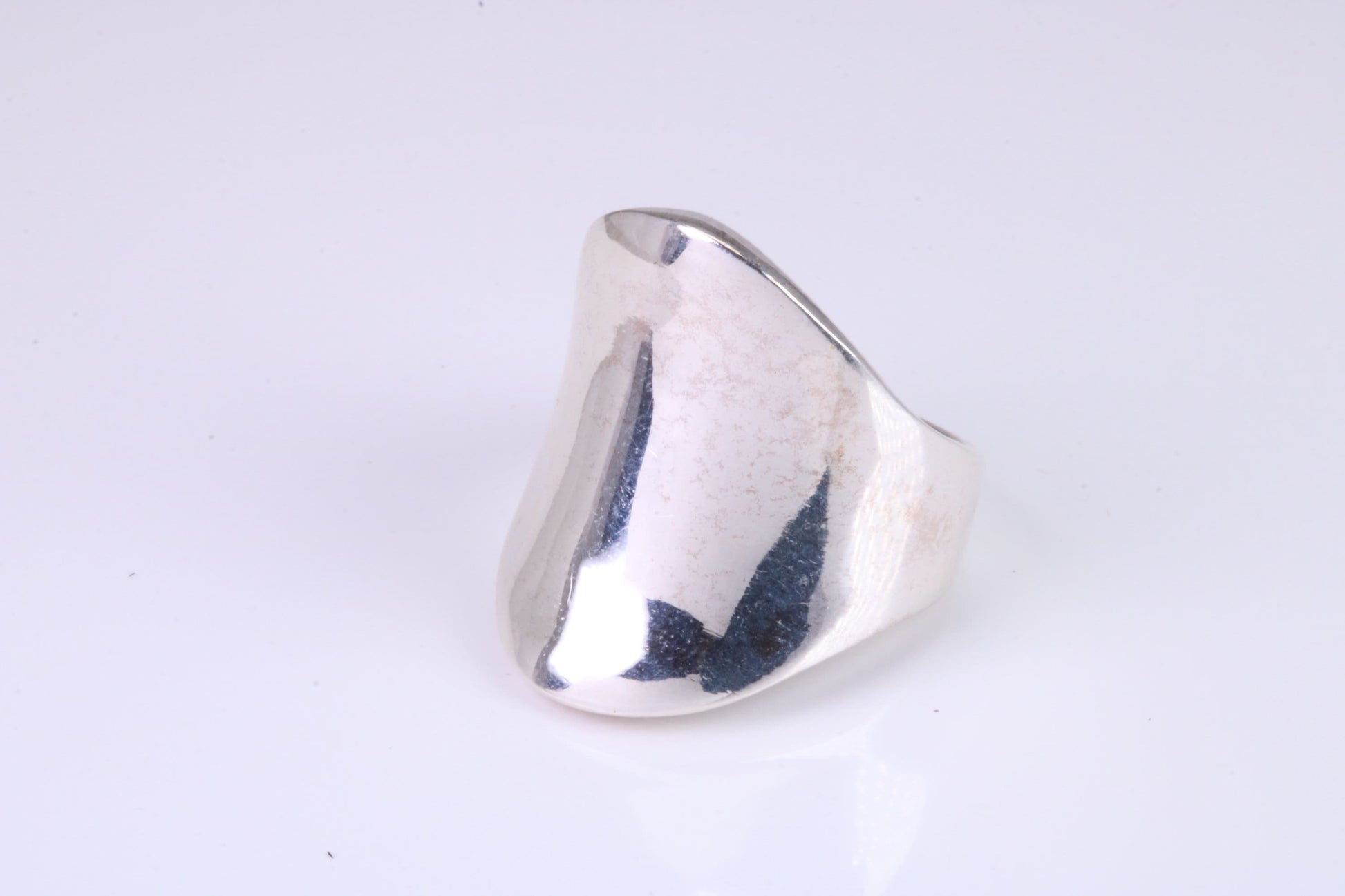 Saddle ring, made from solid cast silver, British Hallmarked