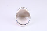 Saddle ring, made from solid cast silver, British Hallmarked