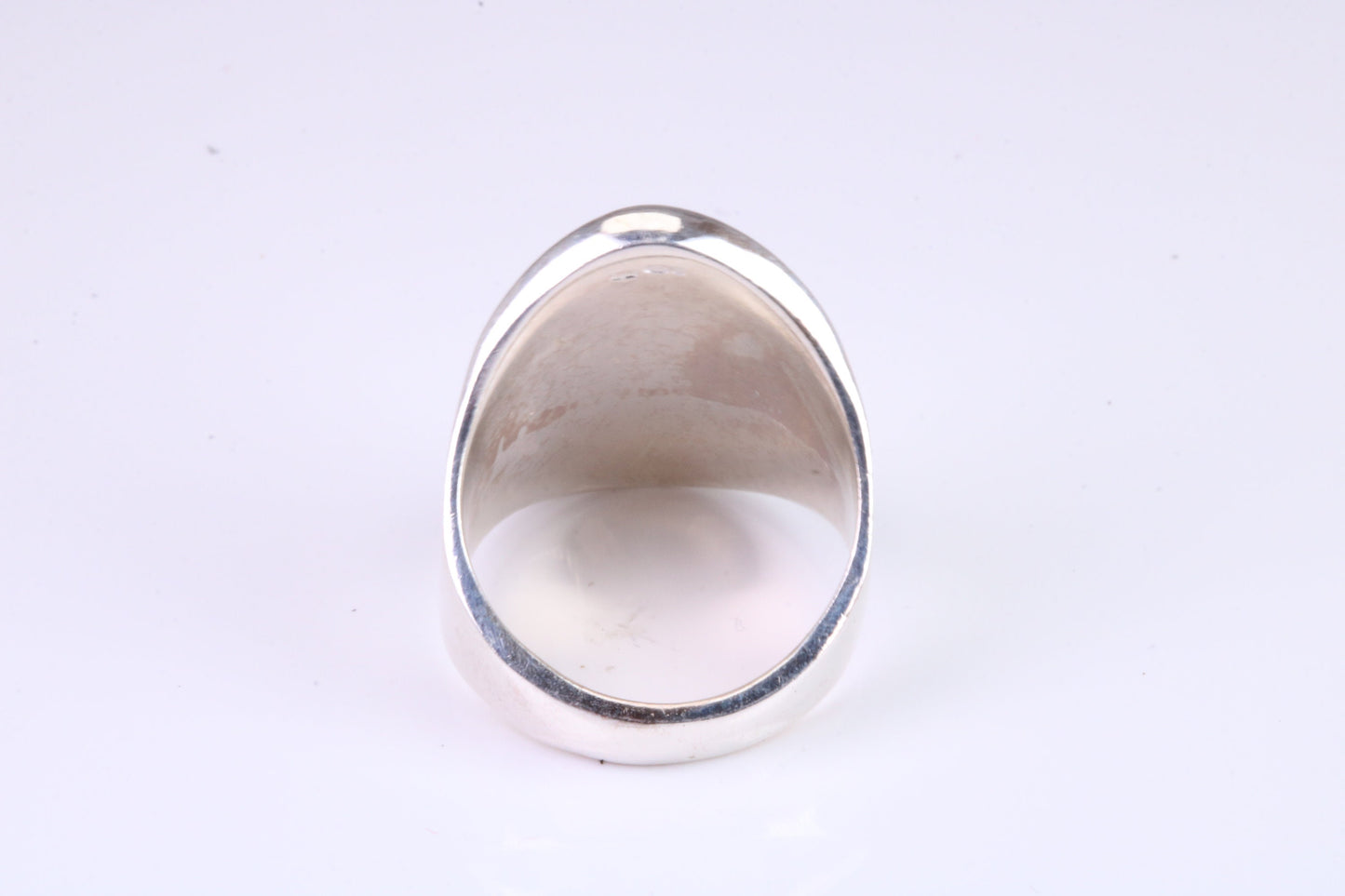 Saddle ring, made from solid cast silver, British Hallmarked