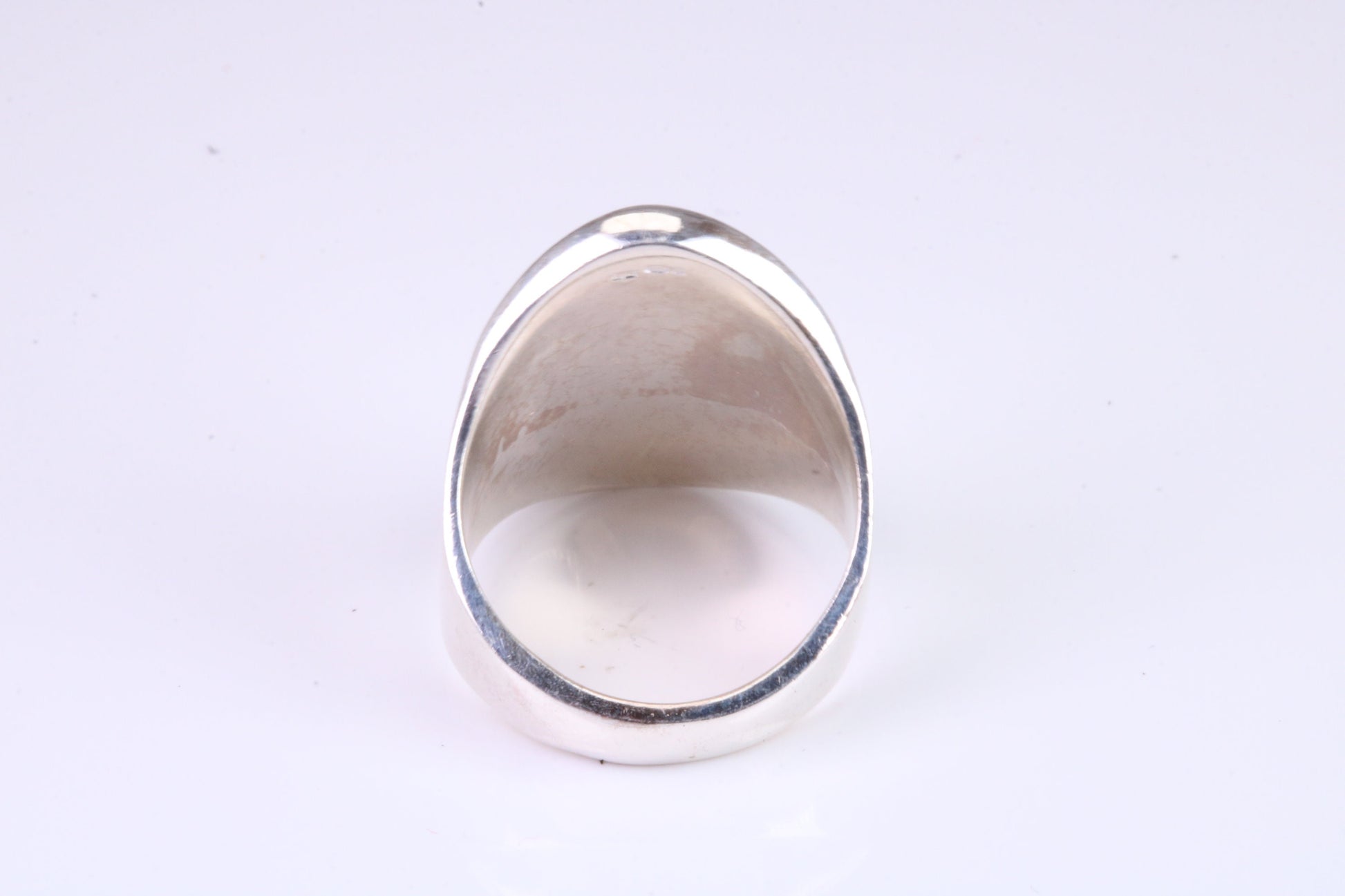 Saddle ring, made from solid cast silver, British Hallmarked