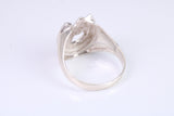 Horse Shoe ring, made from solid cast silver with high polished finish