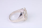 Horse Shoe ring, made from solid cast silver with high polished finish