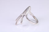 Hand ring, made from solid cast silver