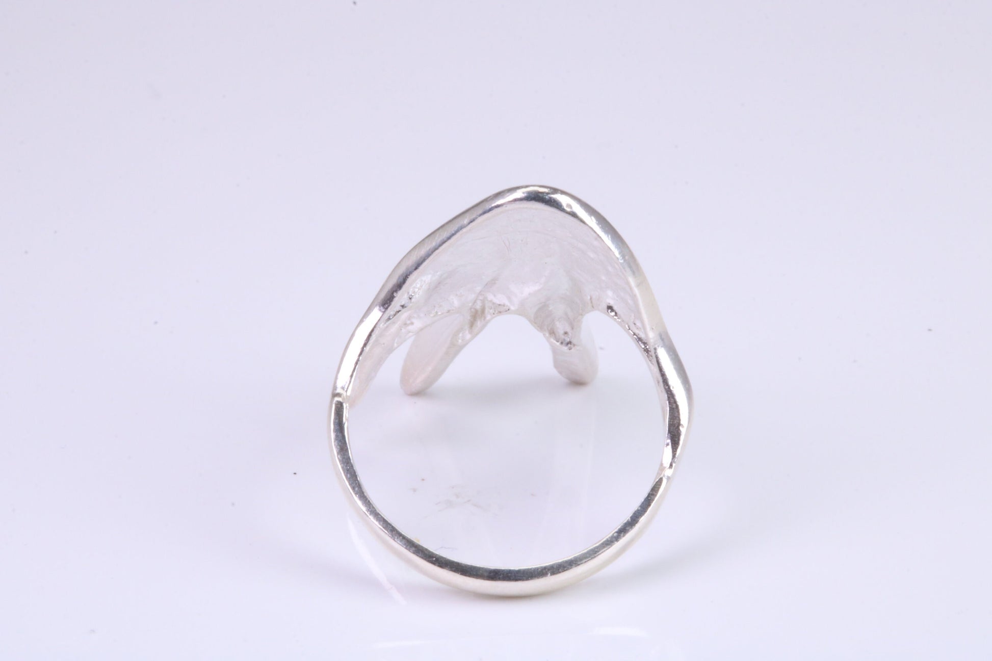 Hand ring, made from solid cast silver