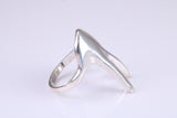Hand ring, made from solid cast silver