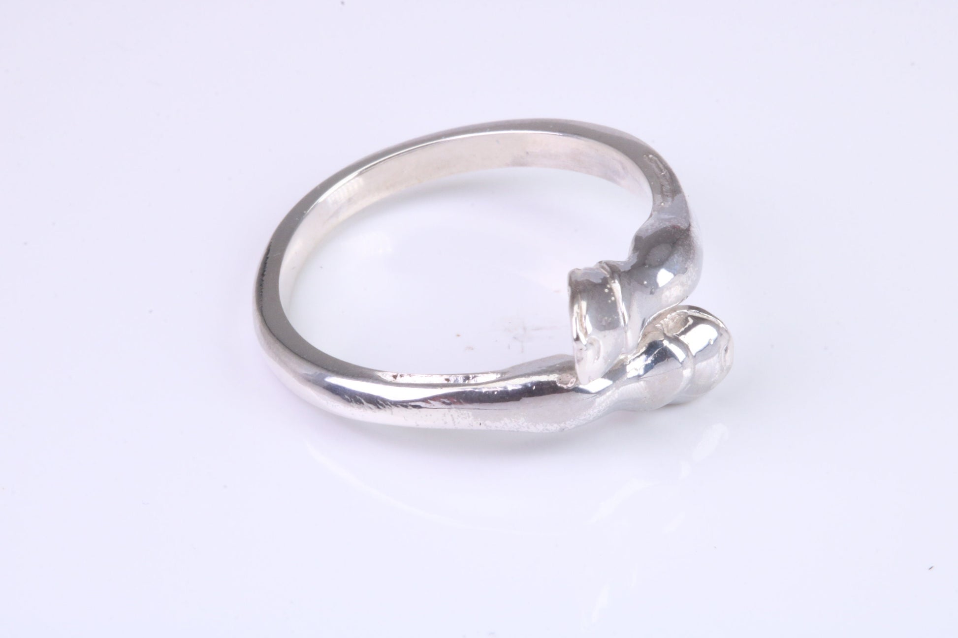 Horse Hoof Ring, made from solid cast silver