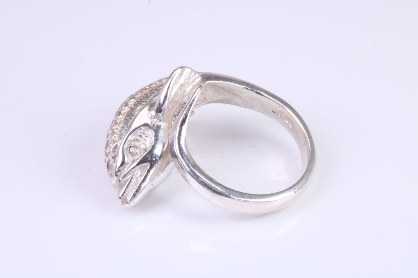 Dolphin Ring, made from solid cast silver