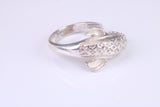 Dolphin Ring, made from solid cast silver