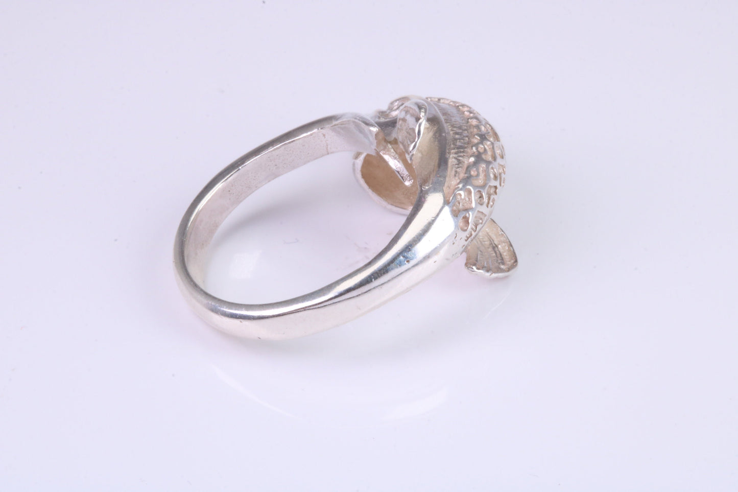 Dolphin Ring, made from solid cast silver