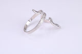Snake Ring, made from solid cast silver