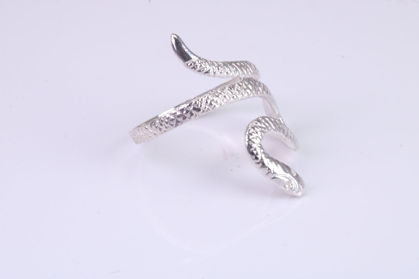 Snake Ring, made from solid cast silver
