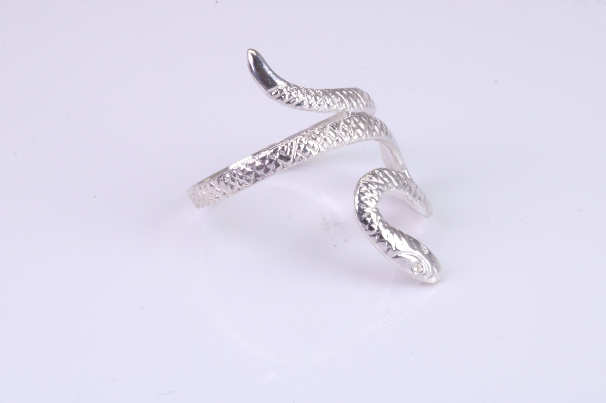 Snake Ring, made from solid cast silver