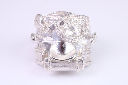 Very large and very very heavy Saddle ring, made from solid cast silver, British Hallmarked