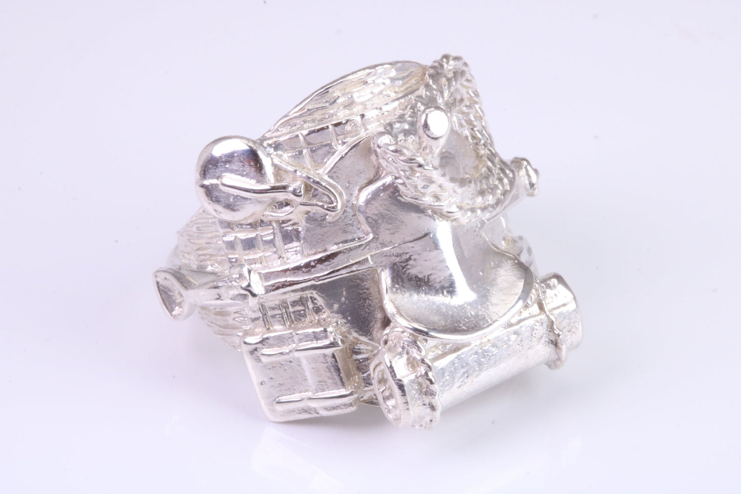 Very large and very very heavy Saddle ring, made from solid cast silver, British Hallmarked
