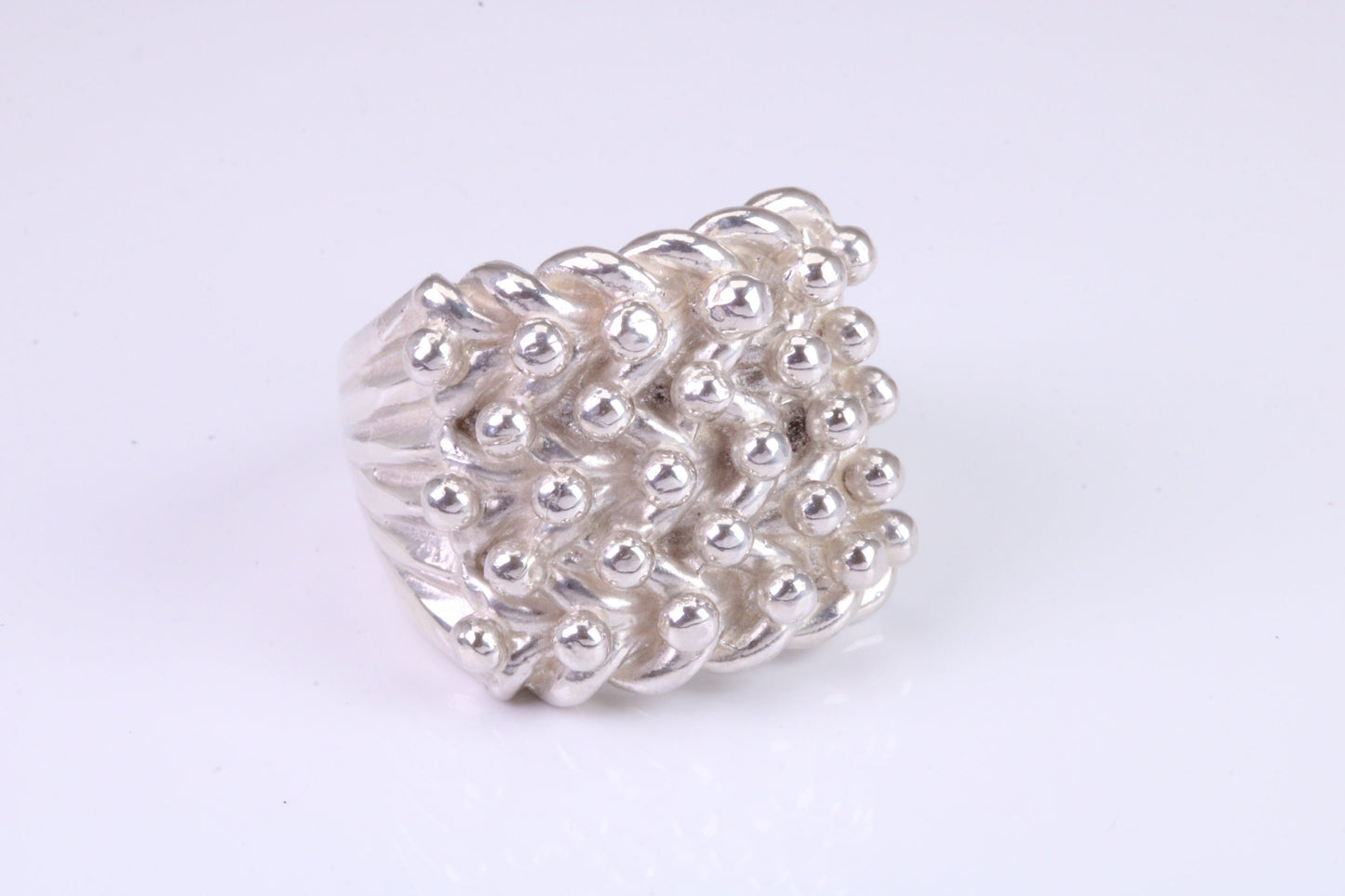 Keepers Ring, very large very substantial and very very heavy ring, solid 925 grade cast sterling silver, British Hallmarked